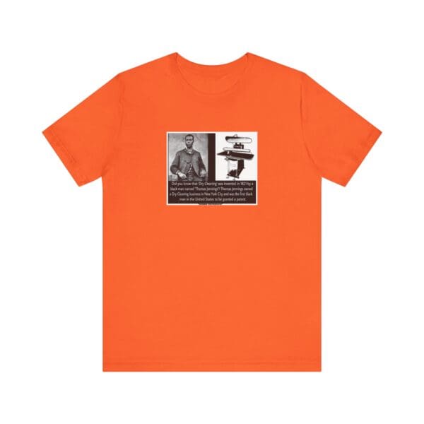 Unisex Jersey Short Sleeve Tee "Thomas L. Jennings: First Black Patent Holder, Forever a Trailblazer" - Image 5