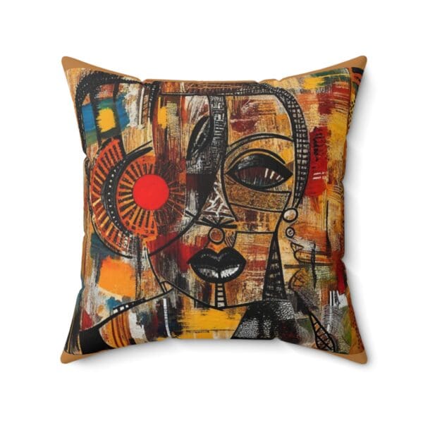Bohemian Art Square Pillow - Colorful Decorative Cushion for Unique Home Decor Bold colors. Cozy comfort. Effortless style. - Image 10