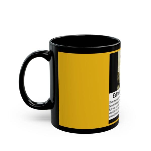 11oz Black Mug "Edmond Albius: The Boy Who Revolutionized Vanilla." - Image 3