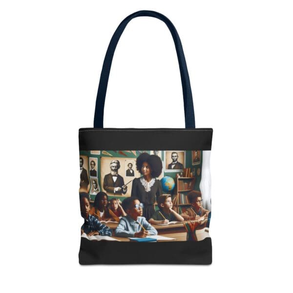 Tote Bag (AOP) "From pencil to paper, history finds its voice." - Image 25