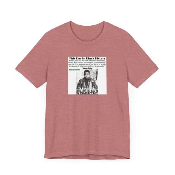 Unisex Jersey Short Sleeve Tee "Honoring Maurice Ashley—Where Genius Meets the Board." - Image 15