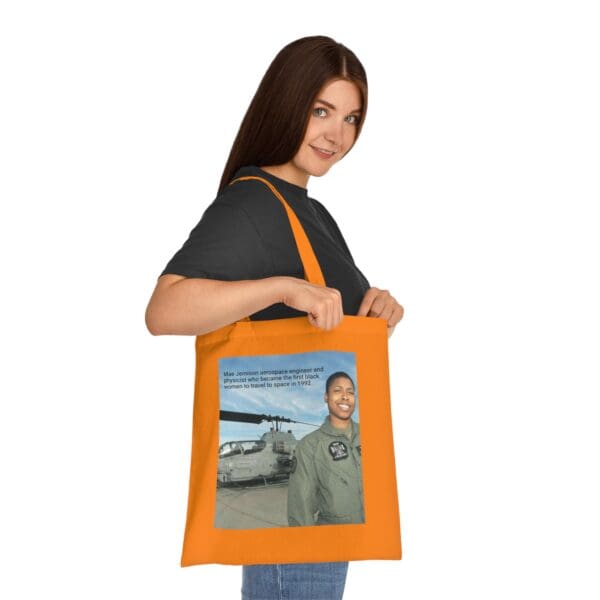 Cotton Canvas Tote Bag "Dream. Dare. Discover — Carry the Legacy of Mae Jemison" - Image 12