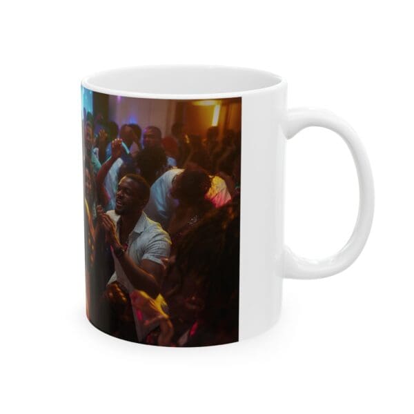 Ceramic Mug, (11oz, 15oz) "The Spirit of Togetherness, The Rhythm of History" - Image 4