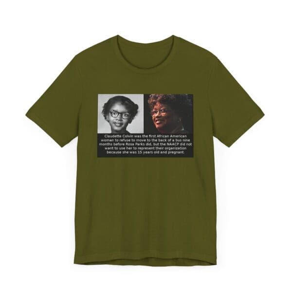 Unisex Jersey Short Sleeve Tee "Before Rosa Parks, There Was Claudette Colvin" - Image 31