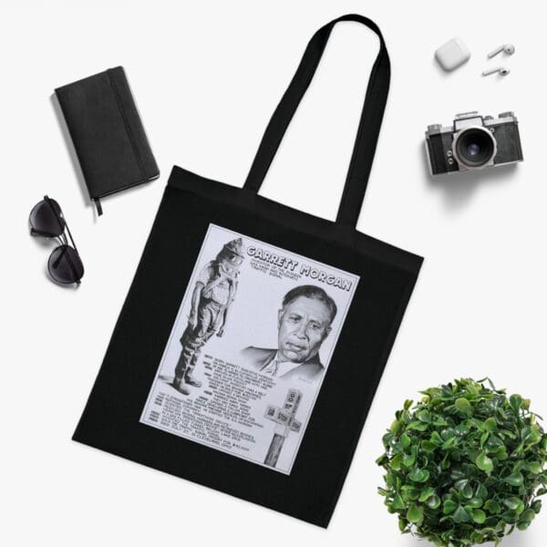 Cotton Canvas Tote Bag "Signal for Change – Carry Garrett Morgan’s Legacy" - Image 21