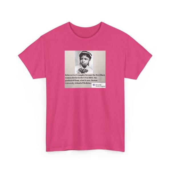 Unisex Heavy Cotton Tee "Rebecca Lee Crumpler: First Black Woman Doctor, Forever a Trailblazer." - Image 47
