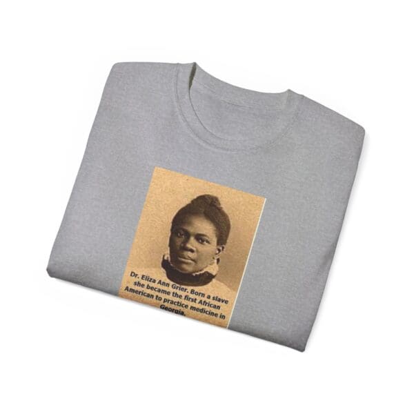 Unisex Ultra Cotton Tee "Dr. Eliza Ann Grier: From Cotton Fields to Medical Excellence." - Image 8