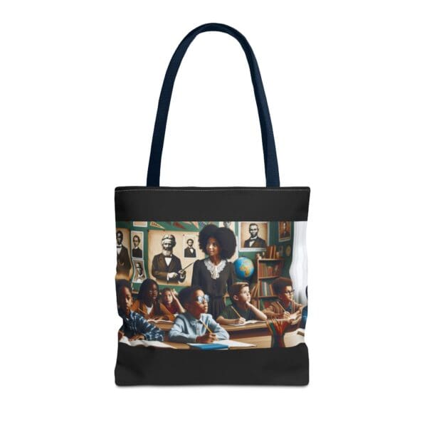 Tote Bag (AOP) "From pencil to paper, history finds its voice." - Image 28