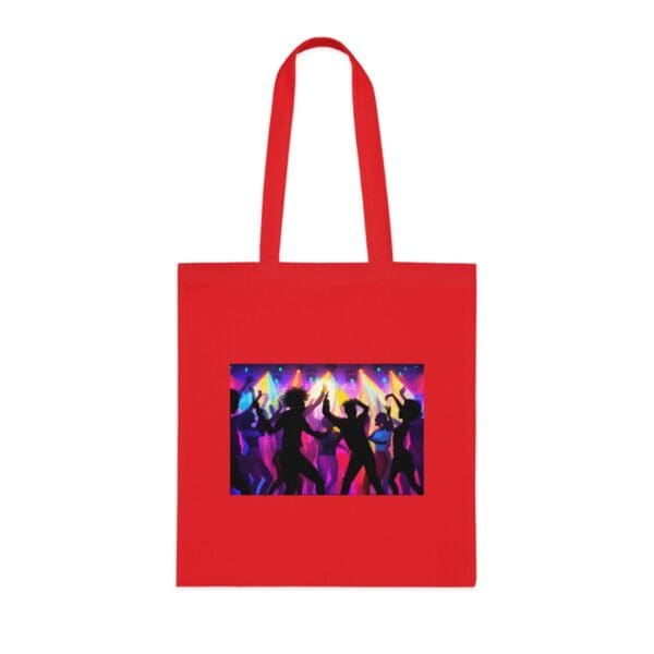 Organic Canvas Tote Bag Vibrant Nightlife Celebration" Canvas Bag - Image 25