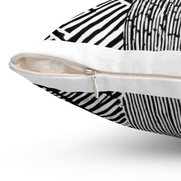 Modern Abstract Throw Pillow - Black & White Décor 🛋️ “Sleek Contrast. Timeless Comfort.” ✨ - Image 9