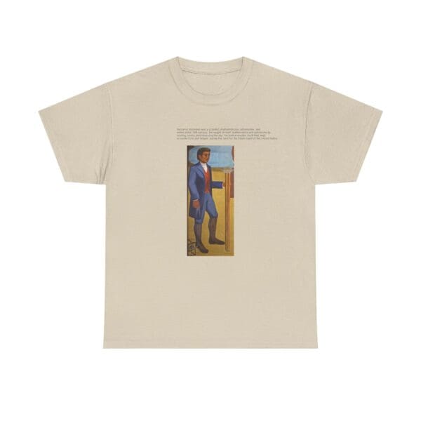 Unisex Heavy Cotton Tee "Benjamin Banneker: Mathematician, Astronomer, Trailblazer." - Image 9