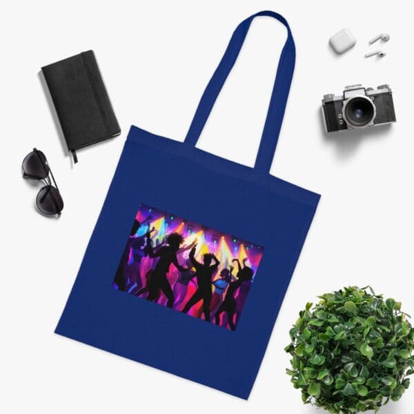 Organic Canvas Tote Bag Vibrant Nightlife Celebration" Canvas Bag - Image 15