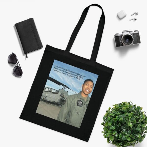 Cotton Canvas Tote Bag "Dream. Dare. Discover — Carry the Legacy of Mae Jemison" - Image 27