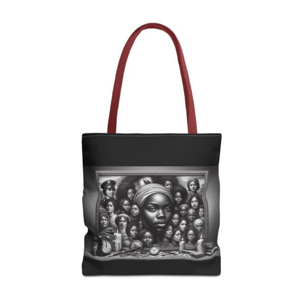 Tote Bag (AOP) “One Woman’s Strength. Generations Stand Behind Her.” - Image 11