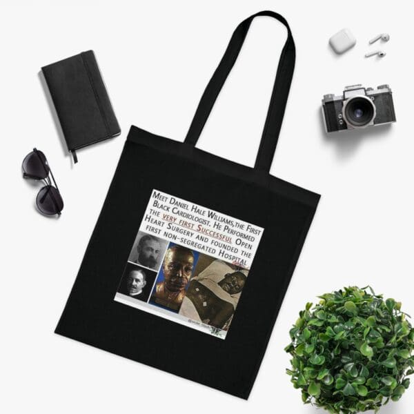 Cotton Canvas Tote Bag Heart of a Pioneer—Carry the Legacy of Daniel Hale Williams” - Image 21
