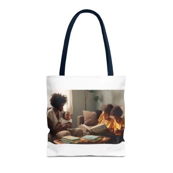 Tote Bag (AOP) “She Holds the Future. They Read the Past.” - Image 53