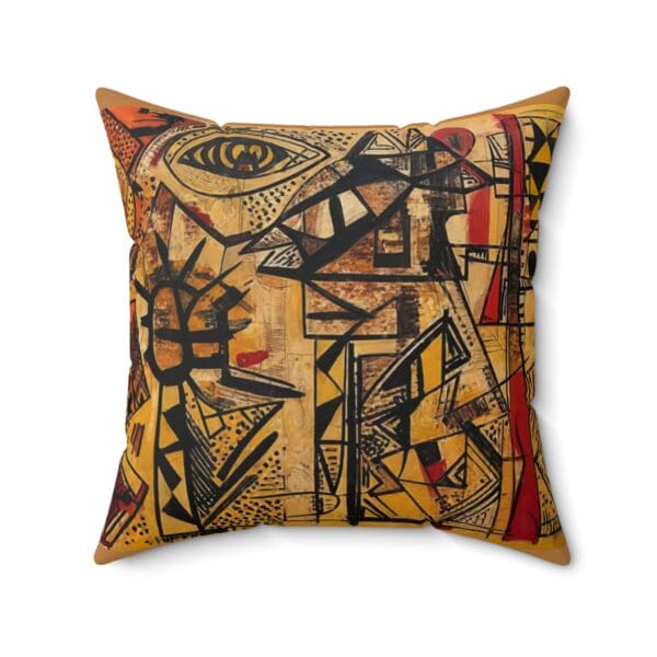 Bohemian Art Square Pillow - Colorful Decorative Cushion for Unique Home Decor Bold colors. Cozy comfort. Effortless style. - Image 11