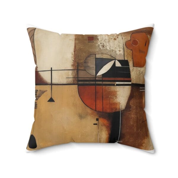 Abstract Art Square Pillow - Modern Home Decor Cushion "Elevate Your Décor with Abstract Elegance." - Image 11