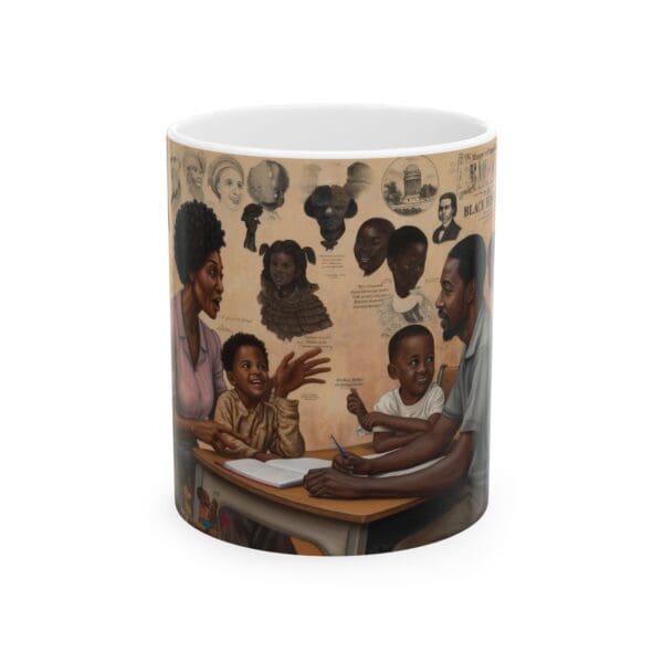 Ceramic Mug, (11oz, 15oz) Knowledge at the Table, Legacy in Their Hands"
