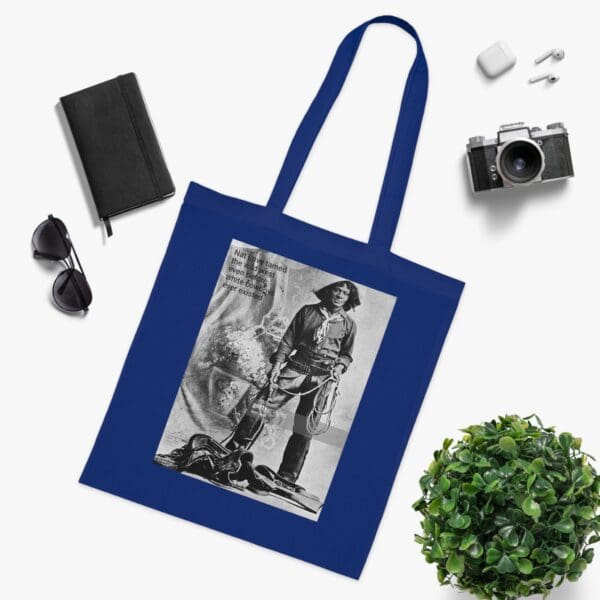Cotton Canvas Tote Bag "Ride with Legacy – Carry Nat Love’s Spirit" - Image 15