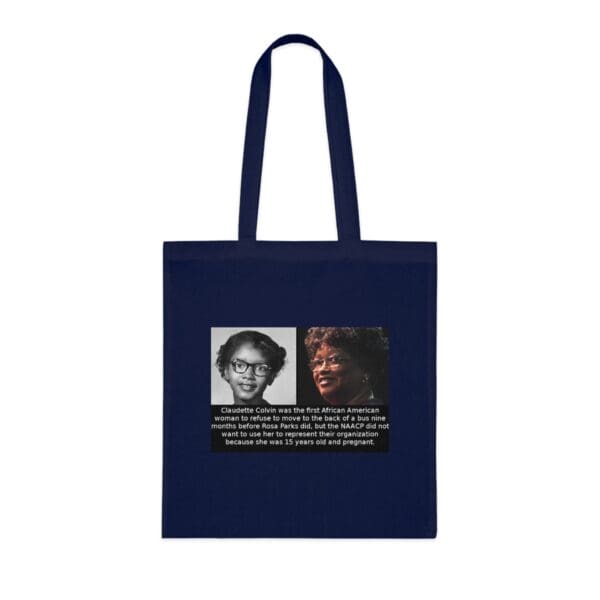 Cotton Canvas Tote Bag "Defy with Dignity – Carry Claudette Colvin’s Courage - Image 16