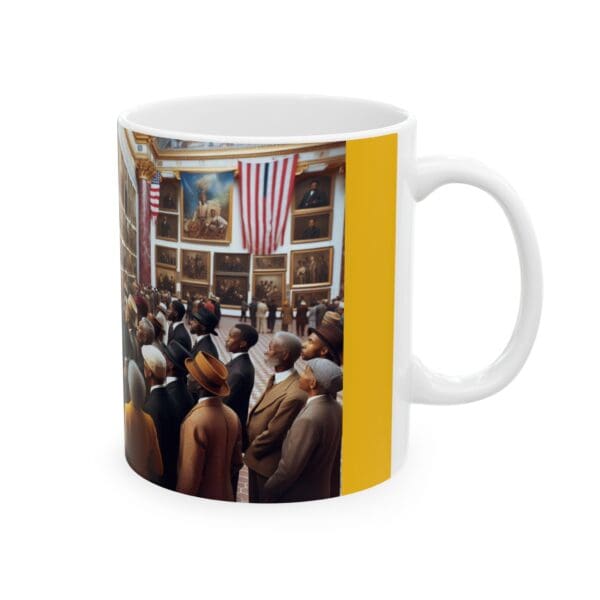 Ceramic Mug, (11oz, 15oz) "Where Art Speaks and Time Remembers." - Image 4