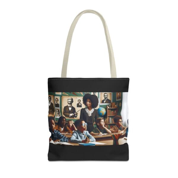 Tote Bag (AOP) "From pencil to paper, history finds its voice." - Image 21