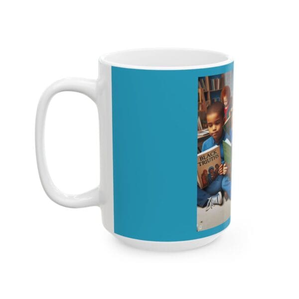 Ceramic Mug, (11oz, 15oz) Sip Strength. Read Legacy." - Image 7