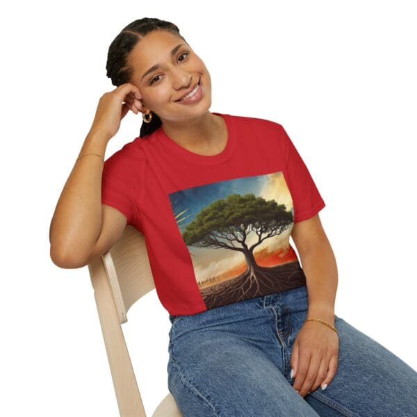 Unisex Softstyle T-Shirt with Inspirational Tree Design - Nature Lover Gift - Image 91