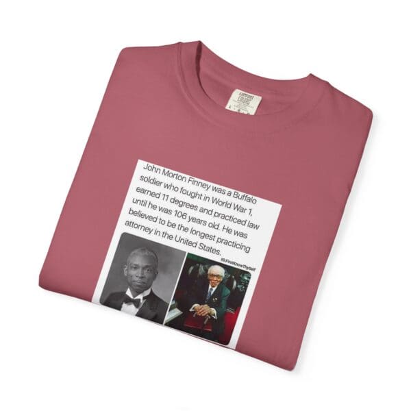 Unisex Garment-Dyed T-shirt "John Morton-Finney: Eleven Degrees, One Unbreakable Spirit." - Image 63