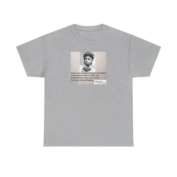 Unisex Heavy Cotton Tee "Rebecca Lee Crumpler: First Black Woman Doctor, Forever a Trailblazer." - Image 13