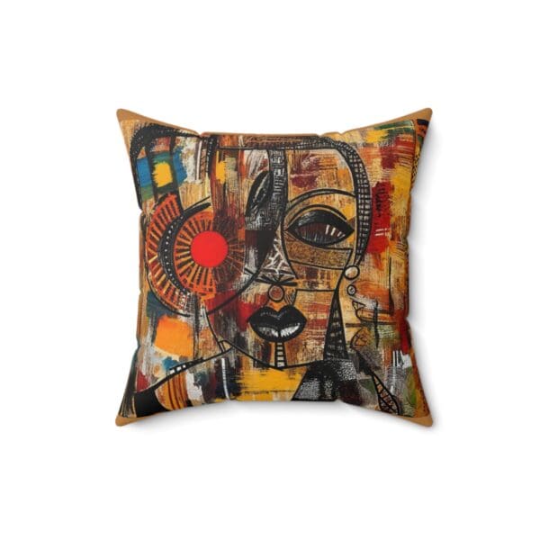 Bohemian Art Square Pillow - Colorful Decorative Cushion for Unique Home Decor Bold colors. Cozy comfort. Effortless style. - Image 4