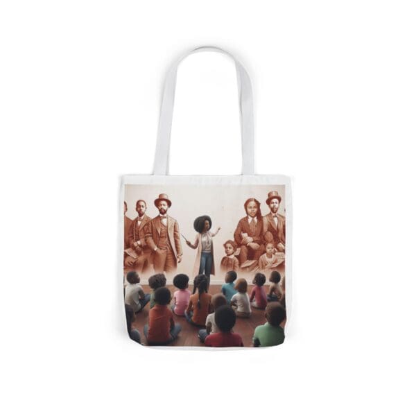 Natural Tote Bag "Pointed toward history, carried into the future." - Image 38