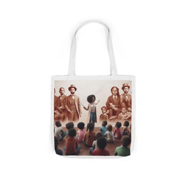 Natural Tote Bag "Pointed toward history, carried into the future." - Image 58