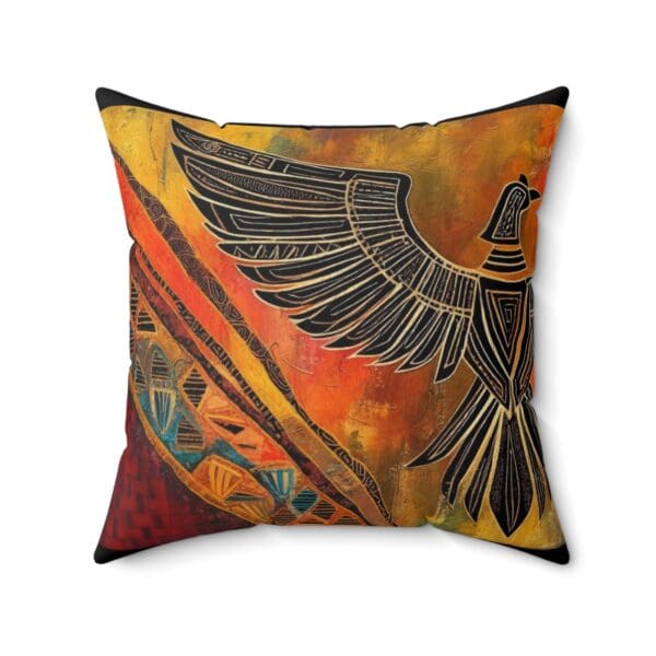 Egyptian-Inspired Decorative Pillow | Artistic Square Cushion with Ankh & Hieroglyphs Ancient symbols. Modern elegance. - Image 10