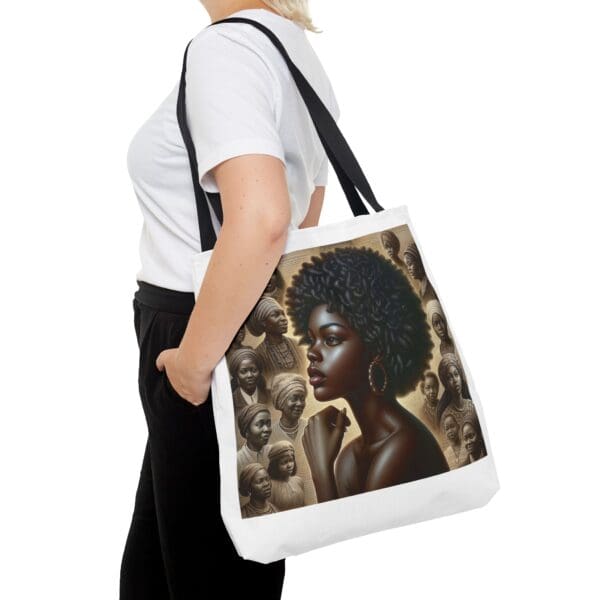 Tote Bag (AOP) "A gaze unbroken. A legacy unshaken." - Image 12