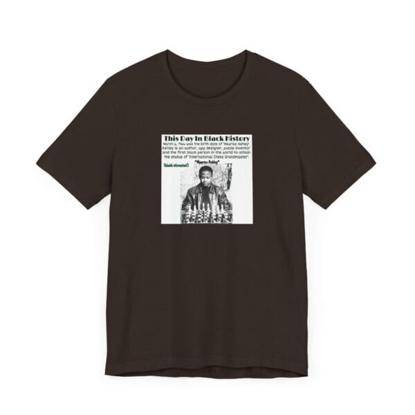 Unisex Jersey Short Sleeve Tee "Honoring Maurice Ashley—Where Genius Meets the Board." - Image 19