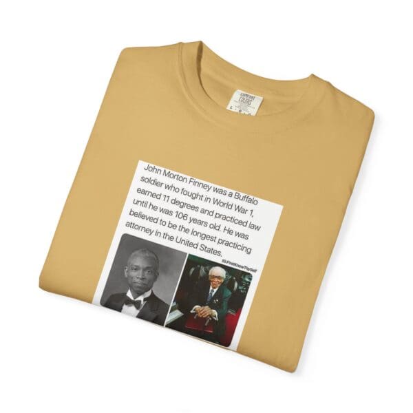 Unisex Garment-Dyed T-shirt "John Morton-Finney: Eleven Degrees, One Unbreakable Spirit." - Image 15