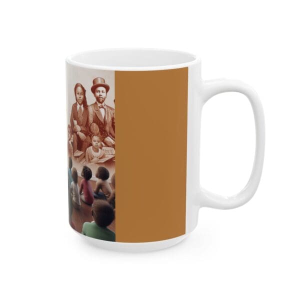 Ceramic Mug, (11oz, 15oz) "Educators Shape Minds. Black History Shapes Generations." - Image 8