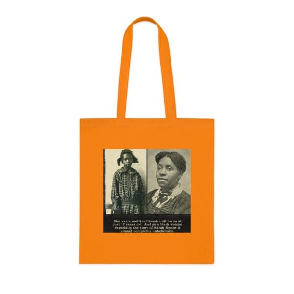 Inspiring Cotton Tote Bag -  "Rich Legacy in Every Stitch – Carry Sarah Rector’s Success" - Image 7