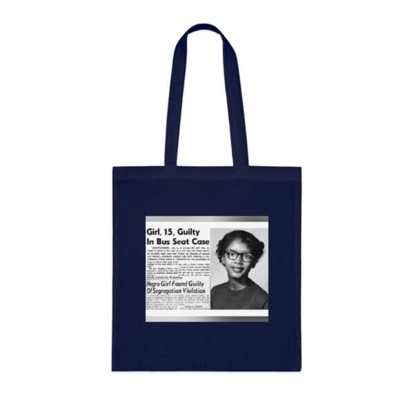Cotton Canvas Tote Bag "Stand Strong, Stand Proud – Carry Claudette Colvin’s Courage" - Image 16