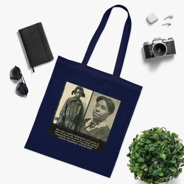 Inspiring Cotton Tote Bag -  "Rich Legacy in Every Stitch – Carry Sarah Rector’s Success" - Image 18