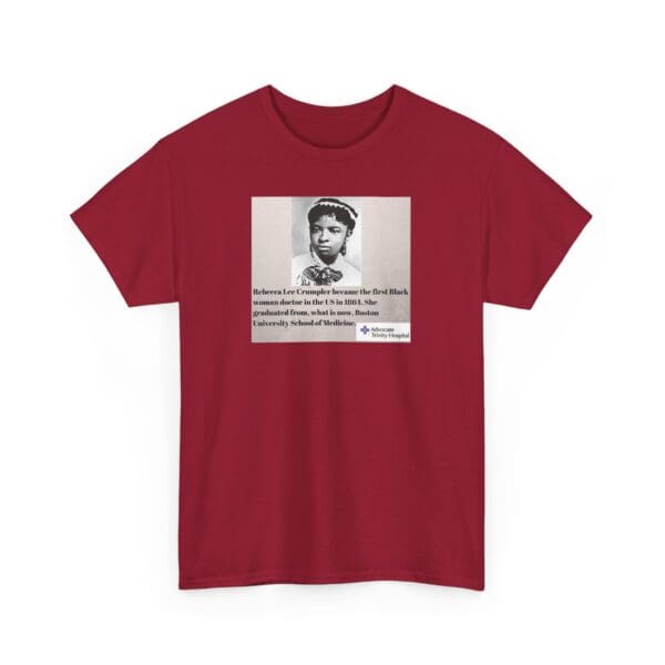 Unisex Heavy Cotton Tee "Rebecca Lee Crumpler: First Black Woman Doctor, Forever a Trailblazer." - Image 51
