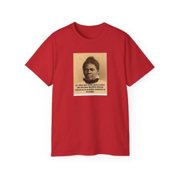 Unisex Ultra Cotton Tee "Dr. Eliza Ann Grier: From Cotton Fields to Medical Excellence." - Image 41