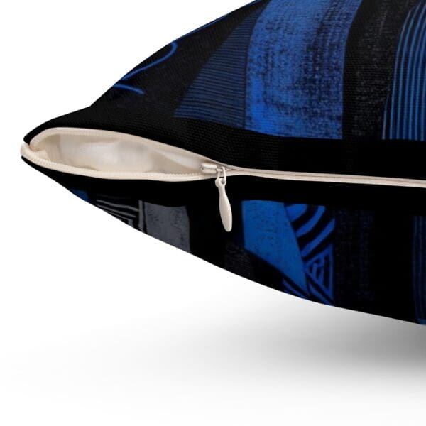 Modern Abstract Blue Pattern Pillow - Stylish Home Decor "Art Meets Comfort in Every Thread." - Image 12