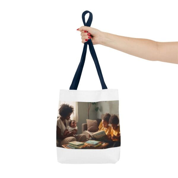 Tote Bag (AOP) “She Holds the Future. They Read the Past.” - Image 52