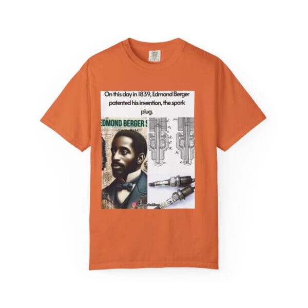 Unisex Garment-Dyed T-shirt "Edmond Berger: The Spark That Ignited Innovation" - Image 13
