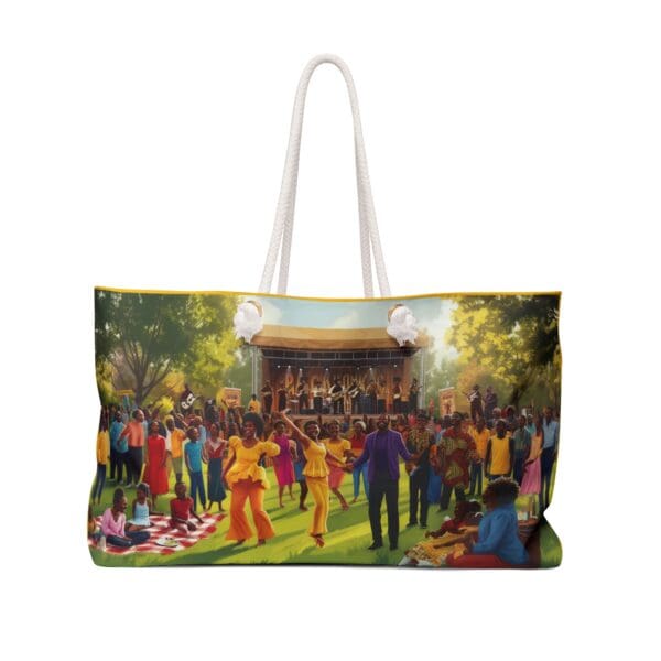 Weekender Bag "From the Roots to the Rhythm—Honor the Journey."