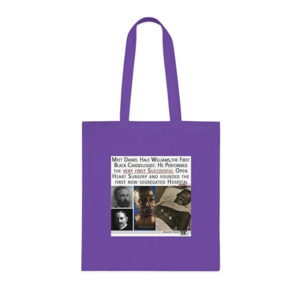 Cotton Canvas Tote Bag Heart of a Pioneer—Carry the Legacy of Daniel Hale Williams” - Image 22