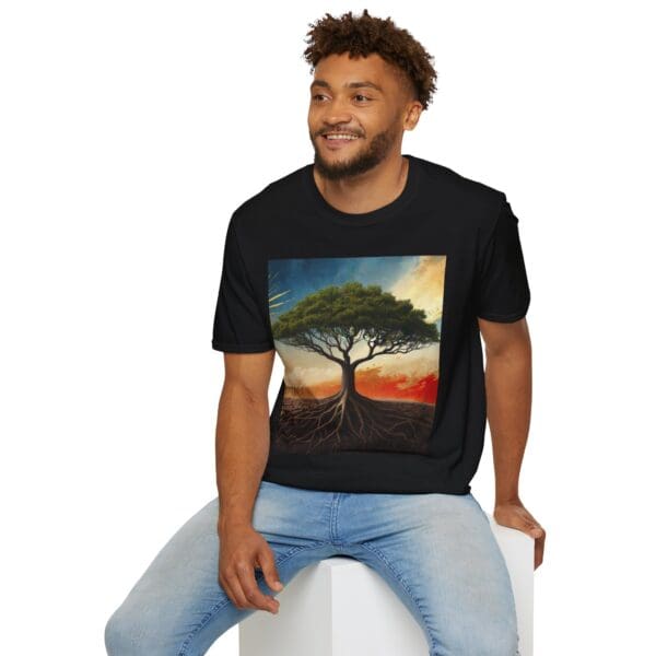 Unisex Softstyle T-Shirt with Inspirational Tree Design - Nature Lover Gift - Image 16